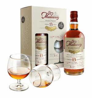 Malecon Rare Proof 2006 13 Y.O., GLASS SET, 50.5%, 0.7 L (čistá fľaša)