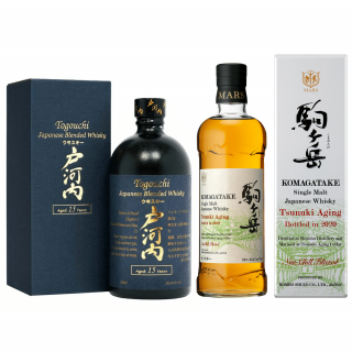 Mars Komagatake Tsunuki Aging, GIFT + Togouchi 15 Y.O., GIFT, 54%,  (set 1 x 0.7 L, 1 x 0.7 L)