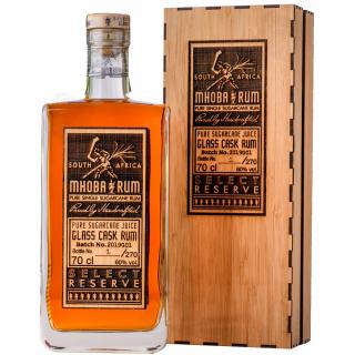 Mhoba Select Reserve Glass Cask, GIFT, 60%, 0.7 L (darčekové balenie)