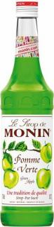 Monin Green Apple - Zelené jablko, 0.7 L (čistá fľaša)