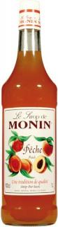 Monin Peach - Broskyňa, 1 L (čistá fľaša)