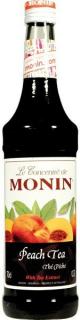 Monin Peach Tea - Broskyňový čaj, 0.7 L (čistá fľaša)
