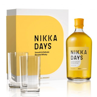 Nikka Days, GLASS SET, 40%, 0.7 L (čistá fľaša)