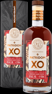 Patridom XO Cognac Cask Finish, GIFT, 43%, 0.7 L (darčekové balenie)
