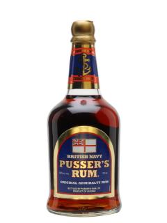 Pusser's Rum Blue Label, 40%, 0.7 L (čistá fľaša)