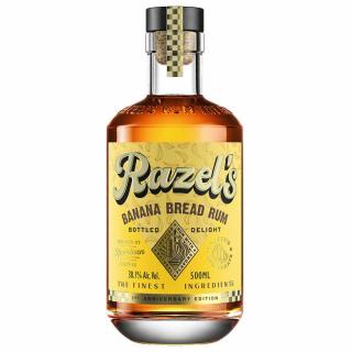 Razel’s Banana Bread Rum, 38.1%, 0.5 L (čistá fľaša)