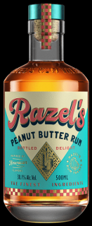 Razel’s Peanut Butter Rum, 38.1%, 0.5 L (čistá fľaša)