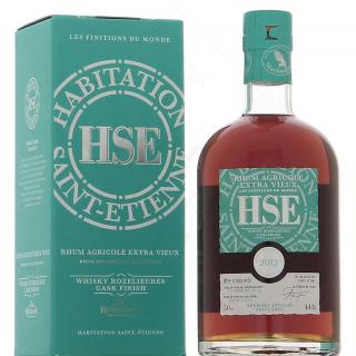 Rhum Extra Vieux HSE Whisky Rozelieures Cask Finish, GIFT, 44%, 0.5 L (darčekové balenie)