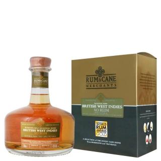 Rum & Cane British West Indies, GIFT, 43%, 0.7 L (darčekové balenie)