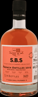 S.B.S French Antilles 2019 Grand Arome Virgin Oak Cask, GIFT, 60.3%, 0.7 L (darčekové balenie)