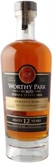 Worthy Park Single Estate 12 Y.O., GIFT, 50%, 0.7 L (darčekové balenie)