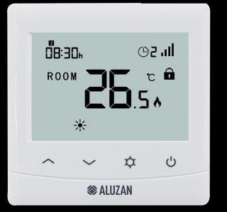 Termostat Aluzan EB-160 WiFi Farba: Svetlý