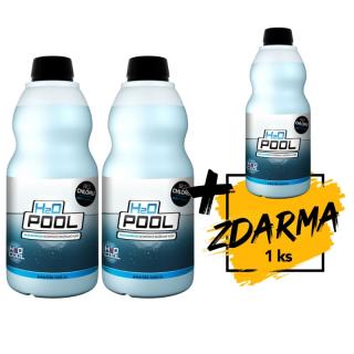 Bazénová bezchlórová dezinfekce H2O POOL - 2+1 ZDARMA