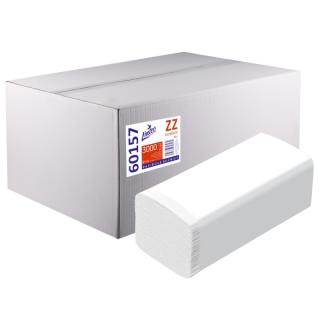 Papírové ručníky LINTEO ZZ EXCELLENT 3000, bílé, celulóza - 1 bal. = 20 ks