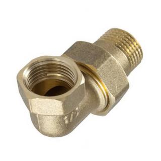 Kúrenárske šróbenie rohové mosadz DN 1 1/2" (Radiátorové šróbenie rohové)
