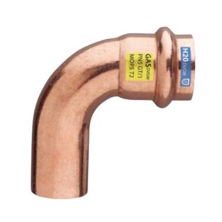 Medené koleno 28mm 90°  MF lisovacie (FRABOPRESS Oblúk 90° MF)