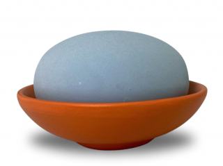LENYK aroma kameň vlastný variant bezpečnej aromalampy matná miska sivý, oranžová