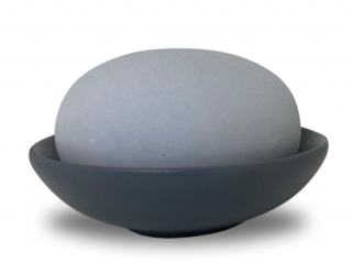 LENYK aroma kameň vlastný variant bezpečnej aromalampy matná miska sivý, sivá