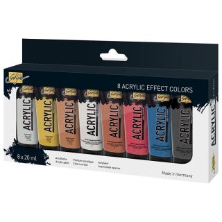 Akrylové farby Solo Goya Effect / set 8 x 20 ml