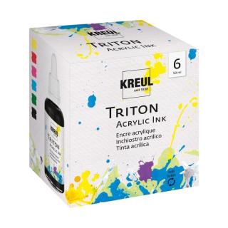 Akrylový atrament KREUL 50 ml - sada 6 ks
