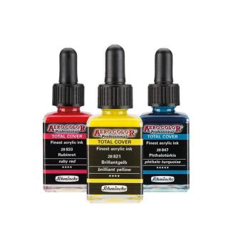 Akrylový atrament Schmincke AERO COLOR Professional Total Cover 28 ml | rôzne farby (farebný akrylový atrament)