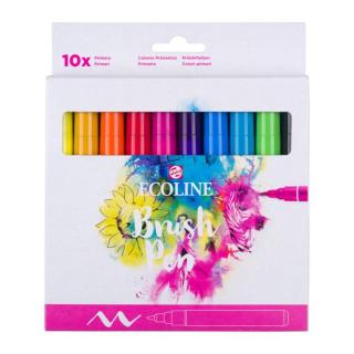 Akvarelové perá Ecoline Brush Pen základné odtiene 10 ks