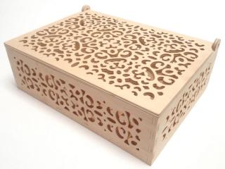 Ažúrová krabička veľká 232 x 172 x 82 mm (drevené polotovary na dekupáž)
