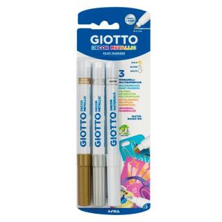 Dekoračné fixky Giotto Decor Metallic 3 ks (popisovače Giotto)