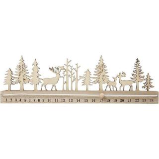 Drevený adventný kalendár - odpočítavanie 40 cm (vianočné odpočítavanie)