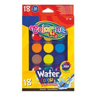 Farebné vodové farby Colorino 18 ks