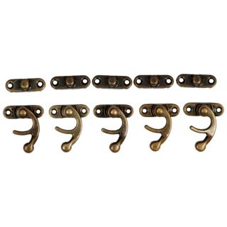 Kovové zapínanie bronz 2.8 x 3.3 cm - 5 ks
