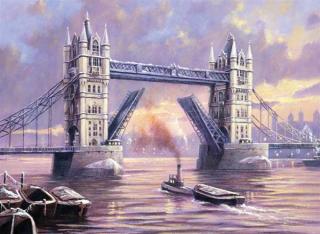 Kreatívny set na maľovanie - Tower Bridge A3 (sada na maľovanie podľa čísel Royal &amp; Langnickel)