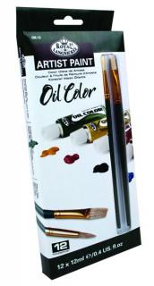 Olejové farby ARTIST Paint 12x12ml (maliarska sada maliarský set Royal &amp; Langnickel)