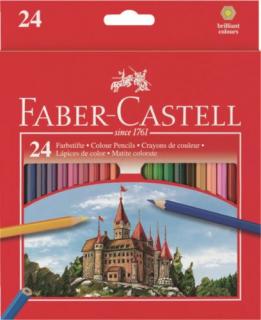 Pastelky Castell set 24 farebné (Faber Castel - Pastelky Klasik)