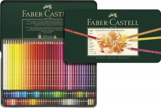 Pastelky Polychromos set 120 ks - plech