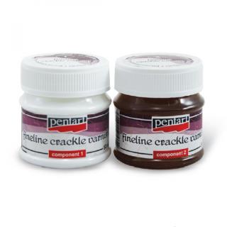 Praskajúci lak s jemnými líniami 2-fázový - 50 ml + 50 ml (praskajúci lak s jemnými líniami)
