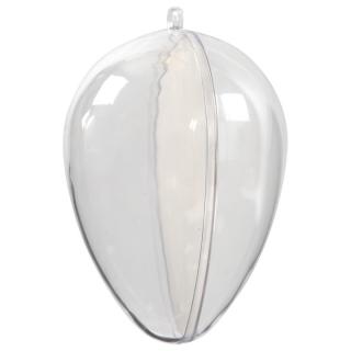 Priehľadné akrylové skladacie vajíčka - 5 ks / 9 cm