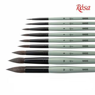 Prírodný okrúhly štetec ROSA OASIS 188 | Various Sizes