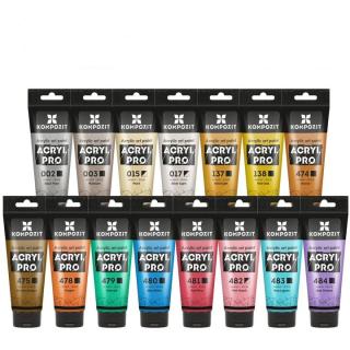 Sada akrylových farieb ACRYL PRO Kompozit 15x75 ml