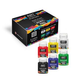 Sada akrylových farieb ACRYL PRO Kompozit 6x20 ml