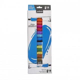 Sada akvarelových farieb  Pebeo Studio  18 x 12 ml (set akvarelových farieb)