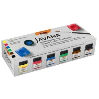 Sada farieb na svetlý textil JAVANA Basic Colors 6x20 ml
