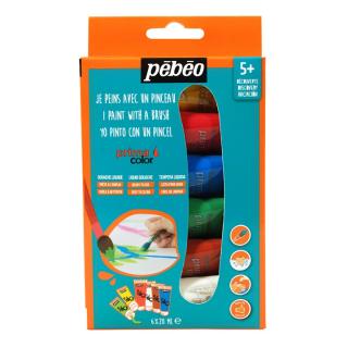 Sada gvašových farieb  Pebeo Primacolor  6 x 20 ml (temperové farby pre deti)