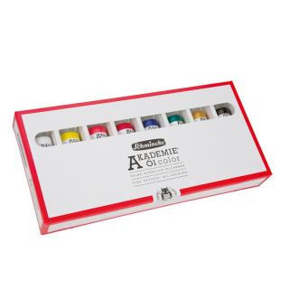 Sada olejových farieb Schmincke AKADEMIE 8 x 60 ml (set olejových farieb)