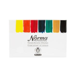 Sada profesionálnych olejových farieb v tubách Schmincke Norma Professional 8 x 35 ml (profesionálne olejové farby sada)