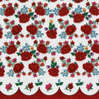 Servítky na dekupáž Poppies Embroidery Pattern - 1 ks (servítky na dekupáž)