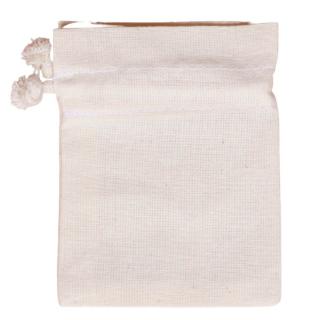 Vrecko so šnúrkou - 8 x 11 cm (bavlnené textilné polotovary)