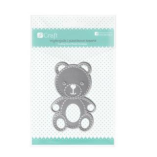 Vyrezávacia šablóna Teddy Bear 4.1x6.2 cm