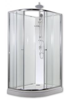 SIRIUS - sprchový box model 1 clear + sprchový set pravá
