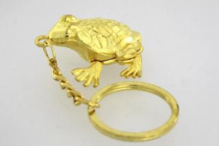 Kľúčenka Zlatá žaba Feng shui